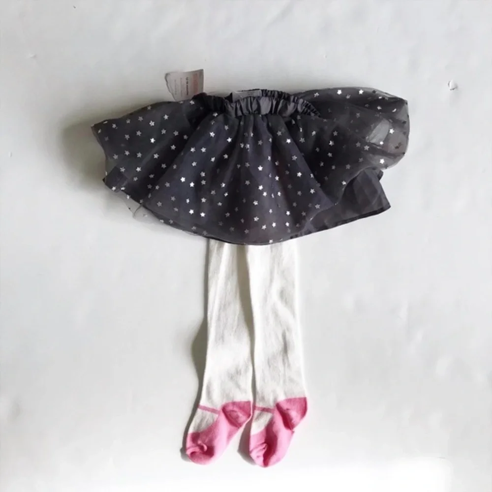 Gymboree NWT metallic stars tutu tights 12-18m